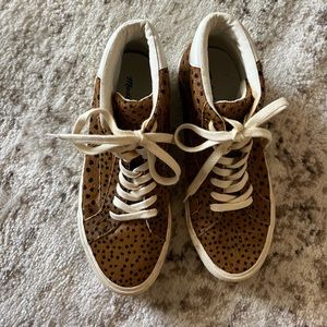 Madewell Spot Dot High Top Sneakers